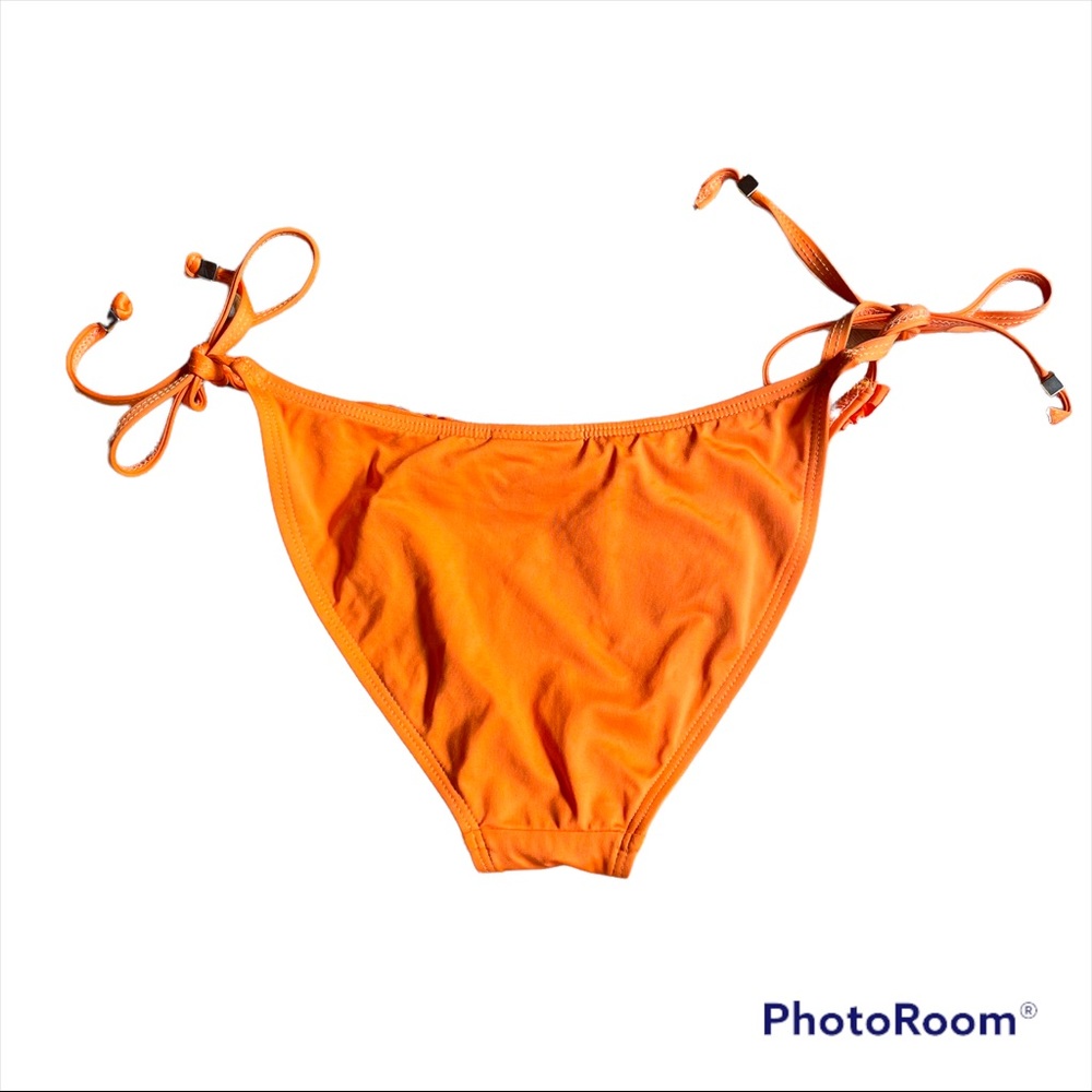 COPY - Letarte Bright Orange Tie Side Bikini Bottom